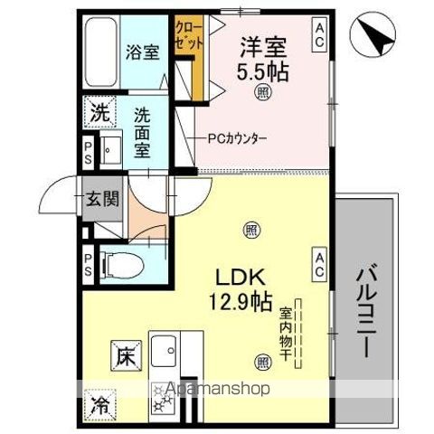 DーROOM平井B棟の間取り