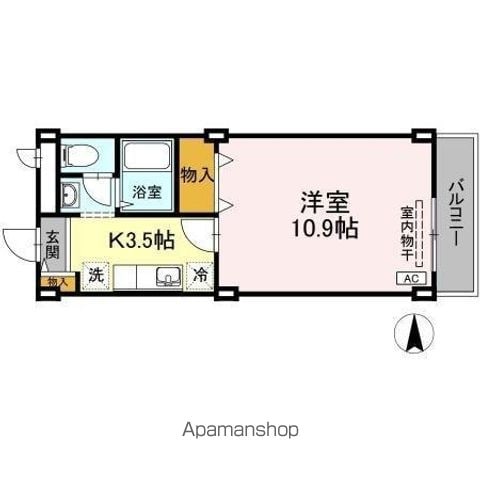 リビングアレイKの間取り写真