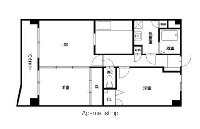 【福岡市博多区東平尾のマンションの間取り】