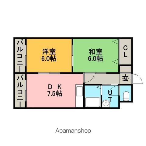 メゾンラックスの間取り写真