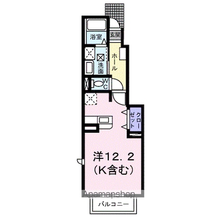 ネオハイムＤ[1R/33.15m2]の間取図