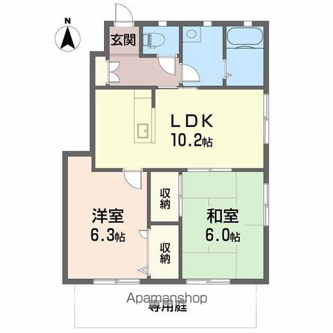 グランコート久万ノ台 K棟の間取り写真