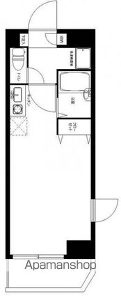 エスコート麻布十番[1R/21.3m2]の間取図