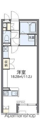レオネクストオールリバー[1R/32.28m2]の間取図
