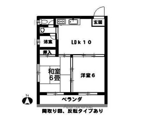 コーポ金八の間取り写真
