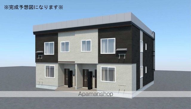 千歳線 北広島駅 徒歩10分 2階建 新築の外観写真