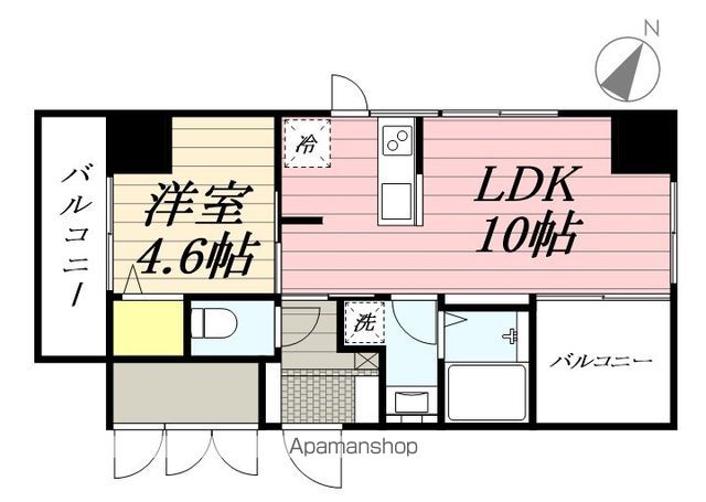 【シンセラティ薬院の間取り】