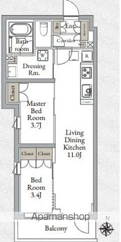 LIVECASA千鳥町の間取り写真