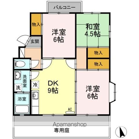 ヴェルテ皆賀の間取り写真