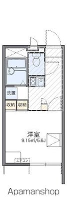 レオパレスロフテージミドリ[1K/20.06m2]の間取図