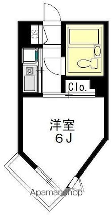 ファーストビラ[1K/17m2]の間取図