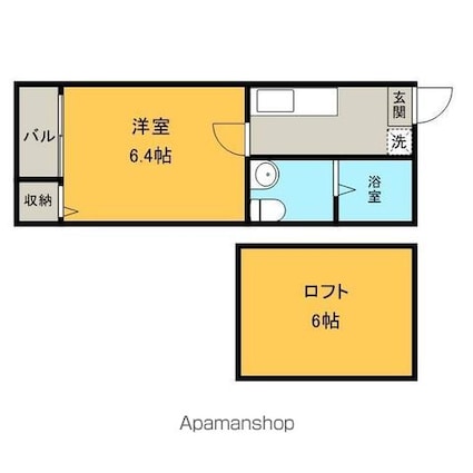 Ｇｒｅｅｎ　Ｃｏｕｒｔ[1K/20.01m2]の間取図