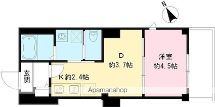 東京都杉並区西荻南３丁目[1DK/27.2m2]の間取図