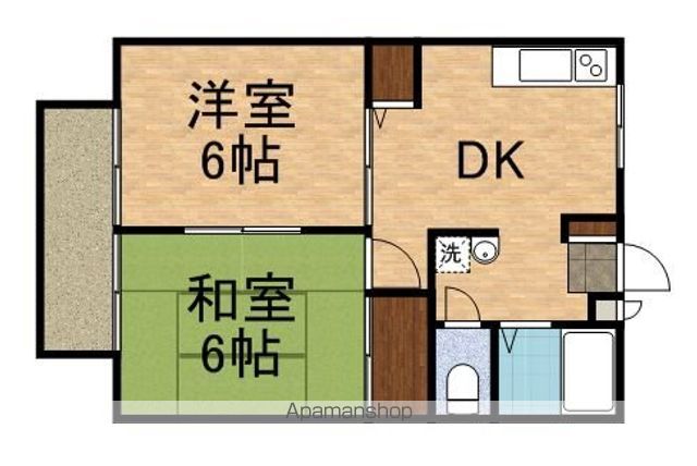 立川市錦町のアパートの間取り