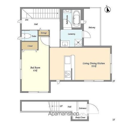Ｇｒａｎｄ　Ｓｔａｍｍ[1LDK/54.29m2]の間取図