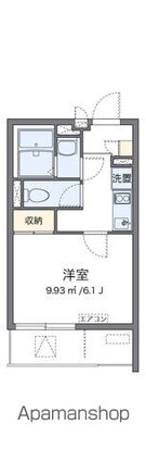 クレイノ葵芳　１号館[1K/21.47m2]の間取図