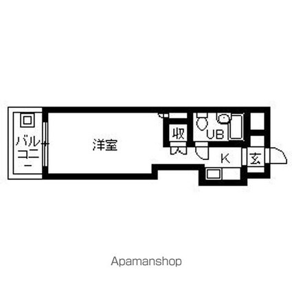ハイムピア１２[1R/16.05m2]の間取図