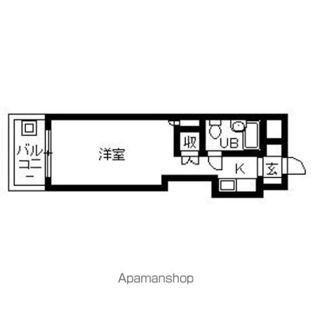 ハイムピア１２[1R/16.05m2]の間取図
