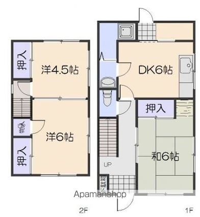広島県広島市西区己斐上３丁目[3DK/60m2]の間取図