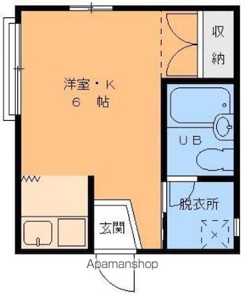 メゾン千舟[1R/20.19m2]の間取図