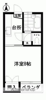 コーポ家の前[1K/27.27m2]の間取図