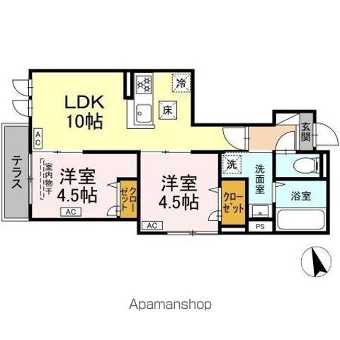 【（仮）ＤーＲＯＯＭ四つ木１丁目の間取り】