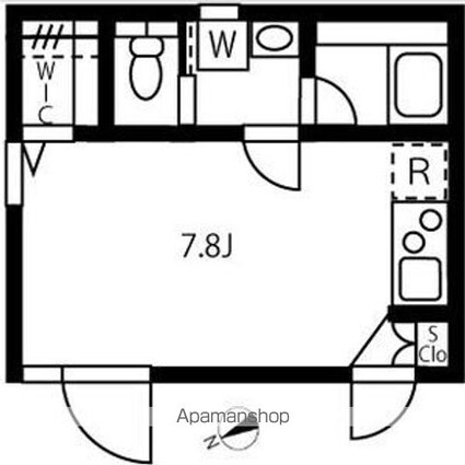 リーガランド恵比寿[1R/21.5m2]の間取図