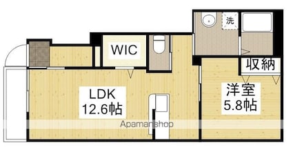 サンコートＫⅡ[1LDK/45.21m2]の間取図