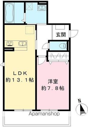 Ａｒｉｅｔｔａ（アリエッタ）[1LDK/50.21m2]の間取図