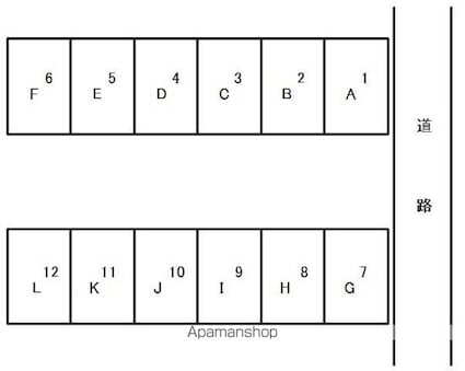 千葉県八千代市八千代台南３丁目[駐車場]の間取図