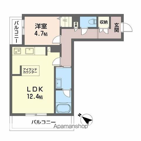 シャーメゾンマーレ竹下の間取り写真