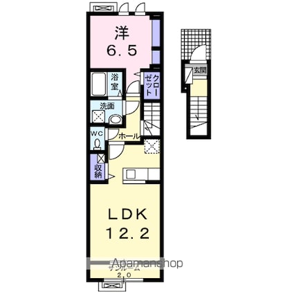 長野県松本市井川城３丁目[1LDK/51.29m2]の間取図