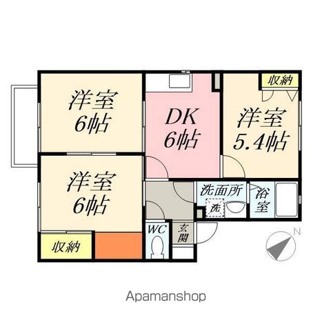 セシーズ兼基Aの間取り写真
