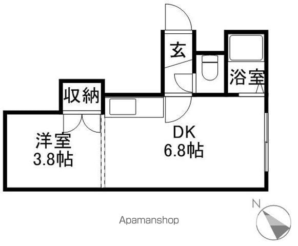 パルコート平岸411の間取り写真