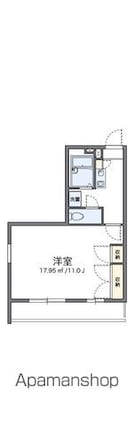 レオパレスクレール[1K/29.81m2]の間取図
