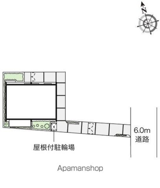 レオネクスト自由が丘[1K/28.02m2]の配置図