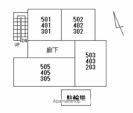 Ｏｎｅ　ｂｙ　１[1DK/28.7m2]の配置図