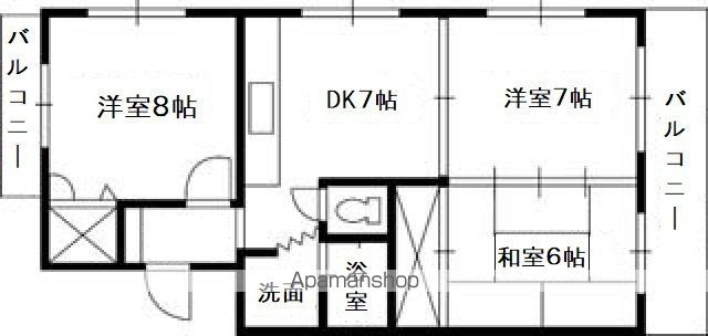 グリーンハイツ舟入の間取り写真