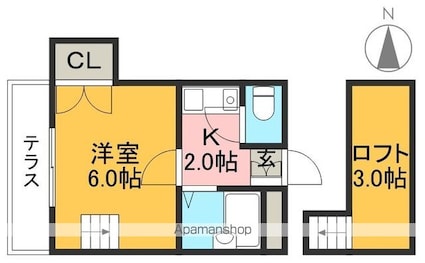 ＳＴハウスⅡ[1K/17.94m2]の間取図