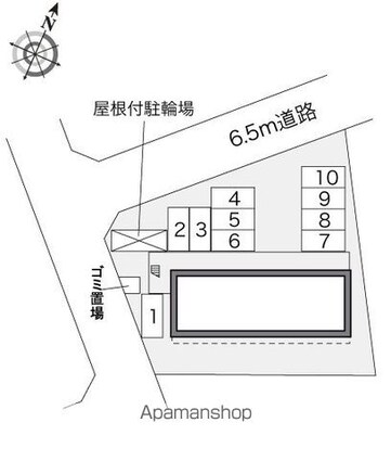 レオパレスＫＥＩＫＯ[1K/20.81m2]の駐車場2