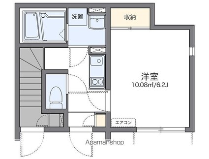 レオネクストＹＯＵ[1K/21.41m2]の間取図
