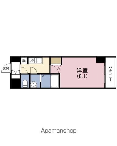 プレサンス谷町九丁目駅前の間取り写真
