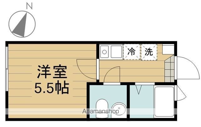西国分寺エスプリ[1K/17.1m2]の間取図