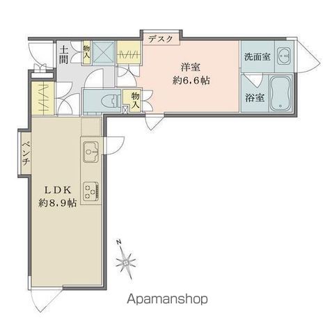 SOLANA TAKANAWADAIの間取り写真