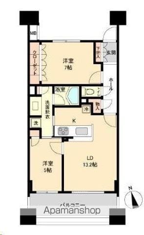 ドゥーエ仙台イーストの間取り写真