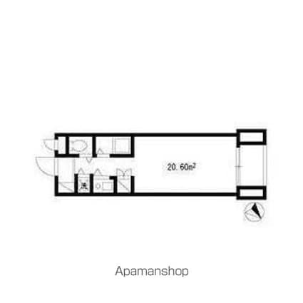 ＳＥ西葛西[1K/20.6m2]の間取図
