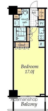 コンフォリア新宿イーストサイドタワー[1R/41.23m2]の間取図