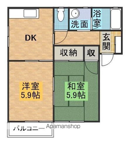 GEORGE HOUSE Bの間取り写真