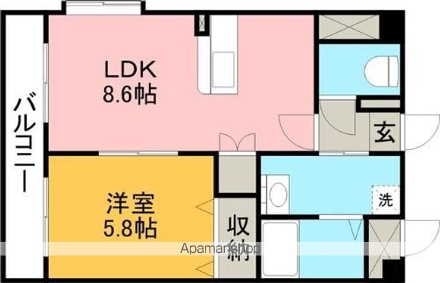 Q'Sマンションの間取り写真