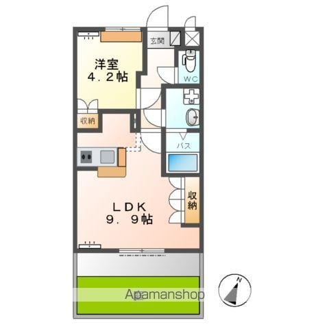 【神栖市知手中央のアパートの間取り】